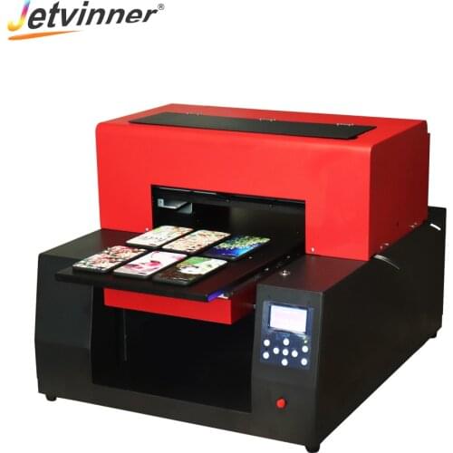 Jetvinner Full Automatic A3 UV Print Machine UV Flatbed Printer Inkjet printers with ink for bottle, Phone Case, metal, leather