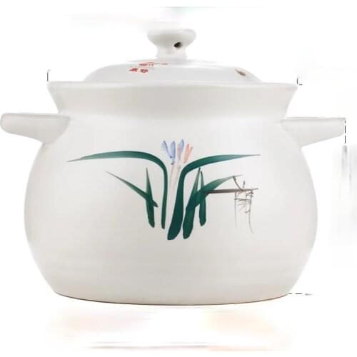 TT Casserole Ceramic Soup Make Porridge Household Pot Non-Induction Cooker Stew Pot Traditional Chinese MedicineCooking PotSoup
