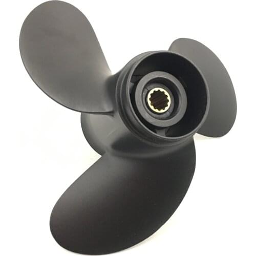 Boat Propeller 8.5x8.5 Fit for Mercury Outboard 9.8HP 3 Blades Aluminum Prop 12 Tooth Propel RH OEM NO: 48-897618A10 8.5x8.5