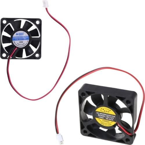 M5TE DC 12V 0.12A 2-Pin 50x50x10mm PC Computer CPU System Brushless Cooling Fan 5010