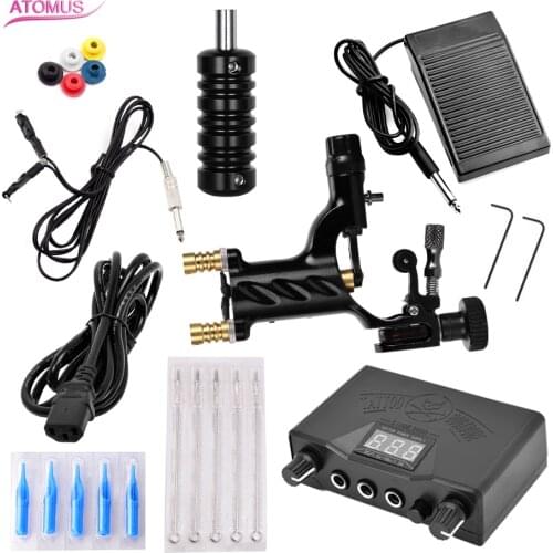 Kit Tatto Tatoo Machine Fontes Para Tattoo Permanent Makeup Set Tatouage De Bobinas Pen Best Complet Professionnelle Tools