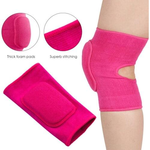 1Pc Knee Brace Support Knee with Foam Cushion Front Fitness Running Cycling Knee Support Elastic Sport Compression Knee Pads