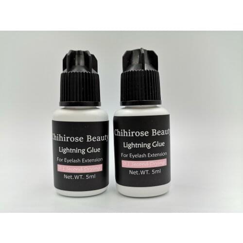 Chihirose beauty NEW Fast Dry 0.1 Sec Profession Eyelash Extension Glue 5g Individual MSDS TEST last over 9 weeks
