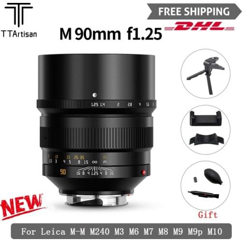 TTArtisan 90mm F1.25 Full Fame Lens Micro-Single Manual Focus For Leica M-Mount Cameras Leica M-M M240 M3 M6 M7 M8 M9 M9p M10