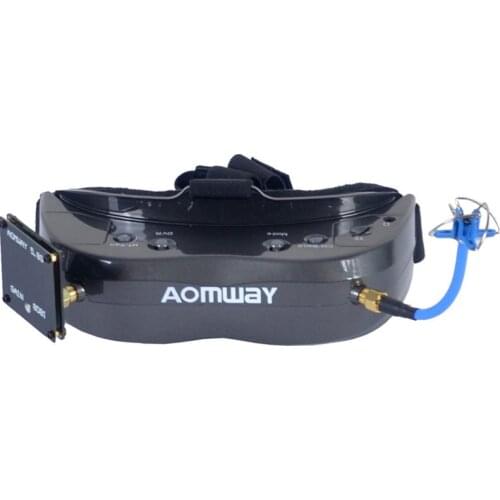New Hot Aomway Commander Goggles V2 3D 5.8G 64Ch 1080P 800X600 SVGA FPV Video Headset Support HDMI DVR FOV 45 For RC Model