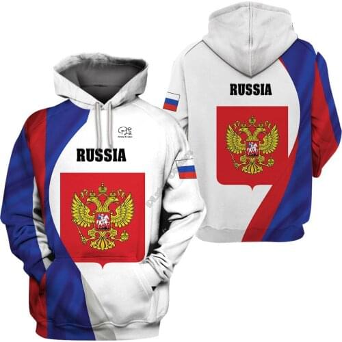 PLstar Cosmos Amazing Pattern 3DPrinted Russia Nation Country Spring Unisex Harajuku Hoodies Sweatshirt Zip Newfashion Tops A-1