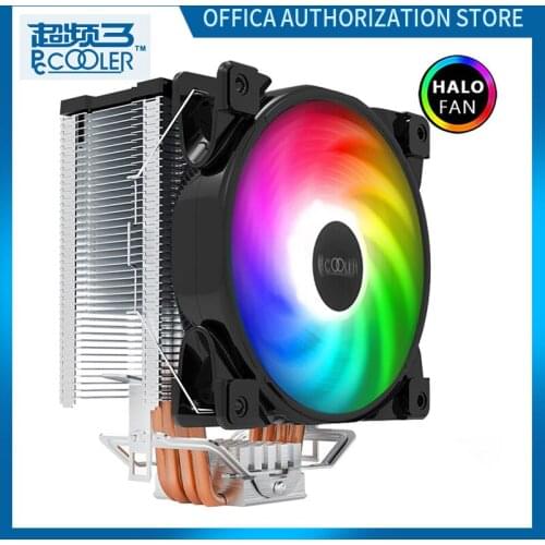 Pccooler CPU Radiator Five Heat Pipes RGB Radiatorsilent Fan PWMspeed Regulation Suitable For Intel LGA 2066/2011/1155 AMD AM4