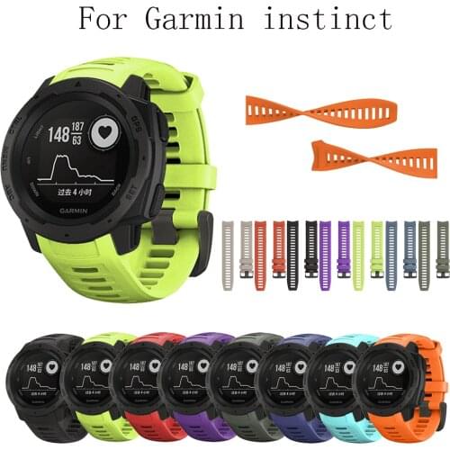 New Silicone Wristband Quick Release Replacement Strap Watch Band for Garmin Instinct Smart Wristband Smart Watch Accessories