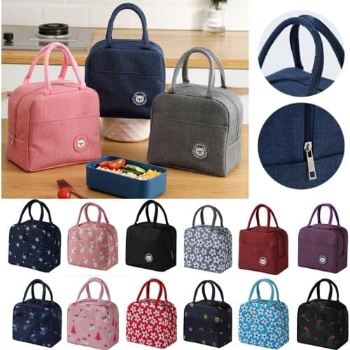 Portable Cooler Bag Ice Pack Lunch Box Insulation Package Insulated Thermal Food Picnic Bags Pouch For Women Girl Kids Children