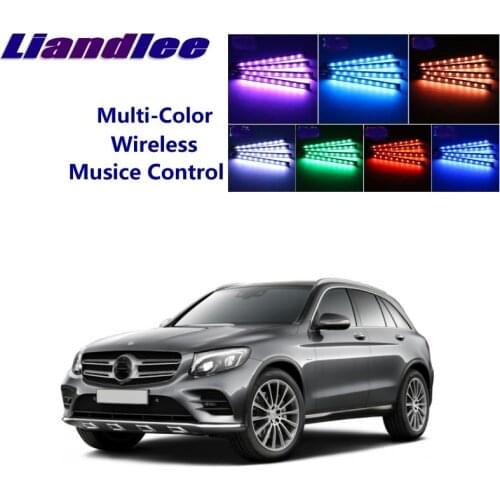 Liandlee Footwell Changing Color Light Tuning LiandLee For Mercedes Benz GLC MB X253 C253 2015~Onwrok