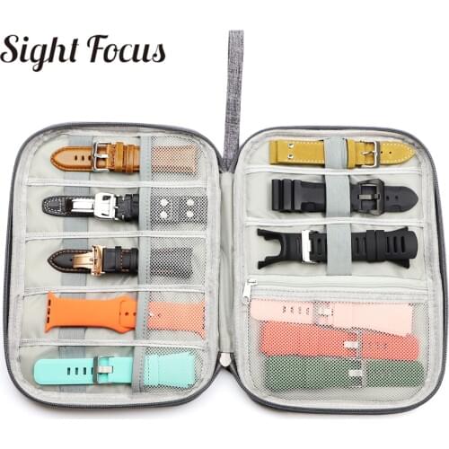 Watchband Storage Case Travel Watch Pouch Organizer For Apple Watch band Box Portable Watch Strap Bag Jewelry Box Caja de reloj