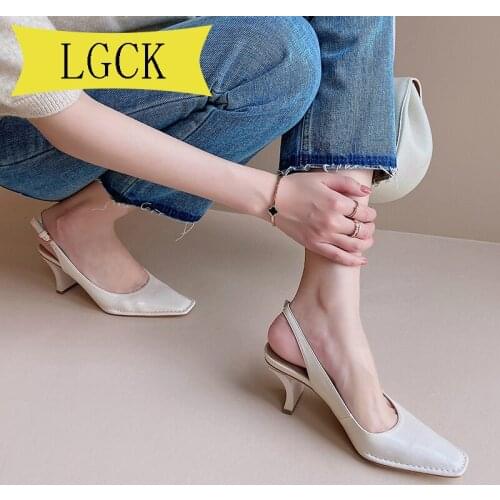 Plus Size 34-40 Sandals European All Matched Fashion Pointed Toe Sexy Dress Shoe Ladies Summer Women High Heel Handmade Sandals