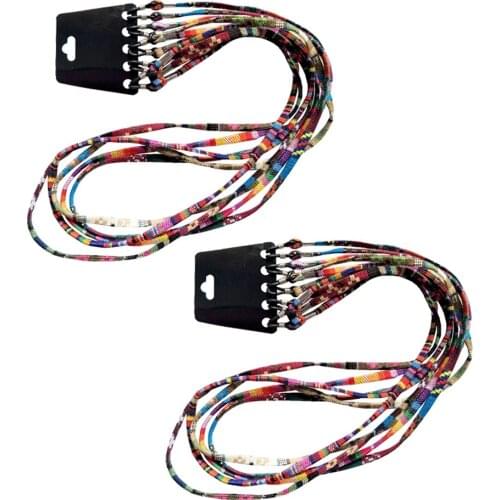 Prettyia 10pcs Elegant Eyeglass Strap Chain Retainer Multicolor Cotton Blend Cord for reading Glasses Eyewear Spectacles Chain