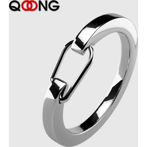 2 PCS Innovation Spring Opening Key Chain 304 Stainless Steel Key Ring Accessories For Jewelry DIY Keychain Car Keyring Q22