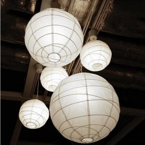 20pcs/set 4-12'' Mixed Size White Chinese Wedding Paper lanterns Hanging Round Paper Lampion Birthday Party Holiday Decoration