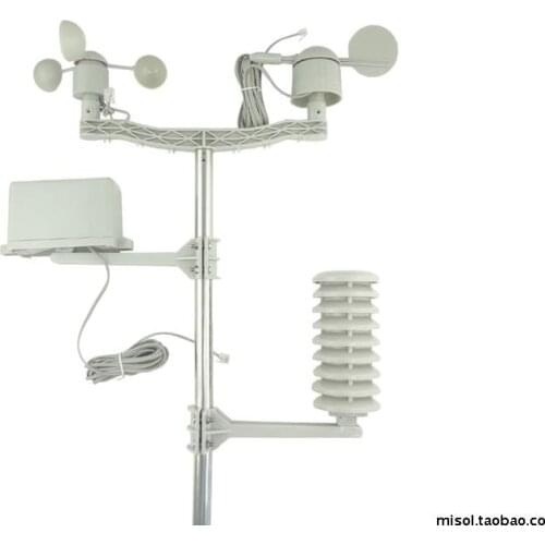 Accessories: Outdoor Components Anemometer, Wind Direction Meter, Temperature and Humidity Rain Gauge