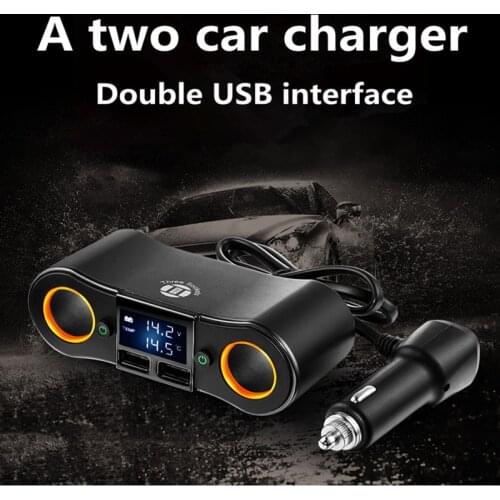 Shark quick Charge 3.0 Car Charger For Mobile Phone Dual Usb Car Charger Qualcomm Qc 3.0 Fast Charging Adapter Usb Car Charger