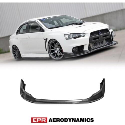 Car-styling For Mitsubishi Evolution EVO 10 JUN Style Carbon Fiber Front Lip
