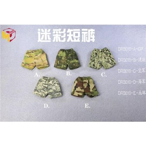 Hot Sales 1/12th OB11 Trendy Camouflage Shorts Pants Trousers For BJD Doll Accessories