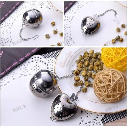 Stainless steel chain egg-shaped tea ball, tea maker, kitchen soup flavor treasure