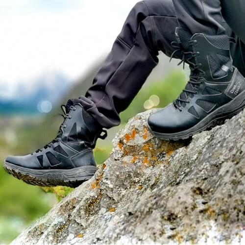 Drun Rocks Men Military Boots High Quality Special Force Tactical Desert Breathable Ankle Army Combat Mens Outdoor Shoes D19802