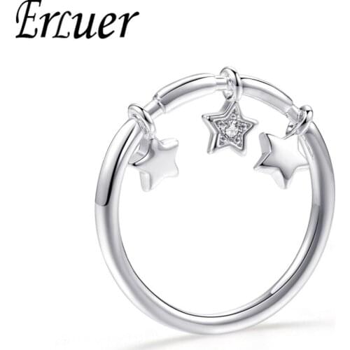 ERLUER Trendy Ring for Women Classic Charm Wedding Ring Jewelry Fashion Engagement Party Ring Friendship Valentine Gifts