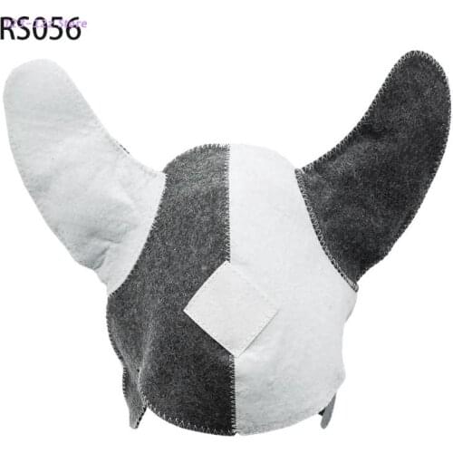 Wool Felt Sauna Hat Anti Heat Russian Banya Cap For Bath House Head Protection