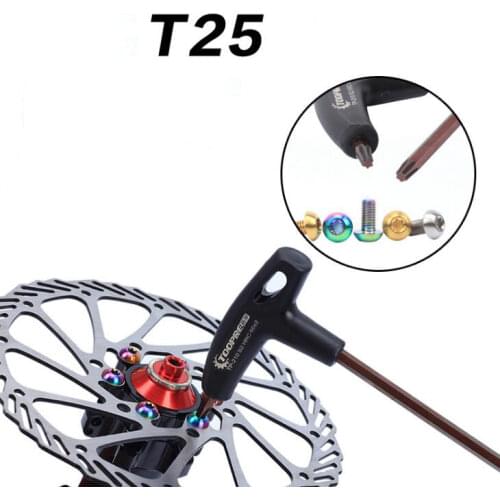 TOOPRE Professional Bicycle Brake Disc T25 Wrench For MTB Disc Brake Rotors Torx Head Screwdriver Bike Bicycle Repair Tools