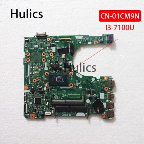 Hulics Original For DELL 15 3568 3468 Laptop Motherboard With SR2ZW I3-7100U CPU DDR4 CN-01CM9N 01CM9N 1CM9N