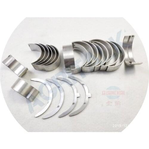 Set of main bearing, connecting rod bearings and thrust rings for Anhui Quanchai QC480D/QC490T/QC490GA/QC495T engine parts