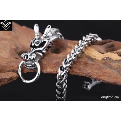 Fashion Hiphop Titanium Dragon Male Bracelet Hot Sale