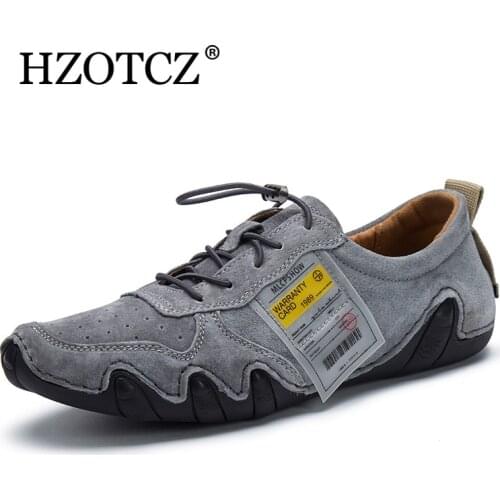 Men Shoes Suede Leather Casual Shoes From Italian Luxury Men Loafers Brand Driving Shoes Moccasins Outdoor Flats