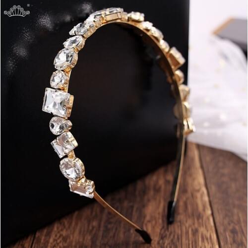 Braided Pearls Hair Accessories for Womens Crystal Girl Bridal Wedding Party Headband Hair Jewelry Headwear