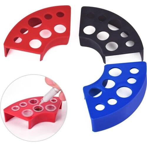 8 Holes Plastic Tattoos Ink Cup Holder Professional Ink Cup Holder Pigment Bracket Trailer Supplies Tattoo Tool