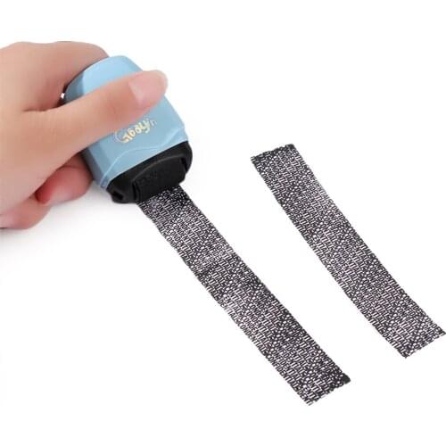 Privacy seal Roller Messy Code Security Stamp Roller Portable Self-Inking Identity Theft Protection Roller Eliminator Stamp
