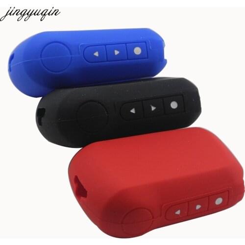 Jingyuqin 3 Buttons Silicone Case Cover For Starline A92/A94/V62/A62/A64 LCD Remote Two Way Car Alarm System Silicone Case