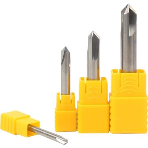 3flutes 90degree 60degree HRC55 Solid carbide chamfer drill Chamfering cutter spotting Drill Bit for aluminum processing