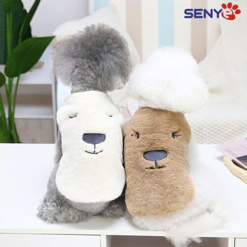 Pet Dog High Quality Plush Warm Ccomfortable And Thick Autumn And Winter Coat Soft Skin-friendly Pet Accessories