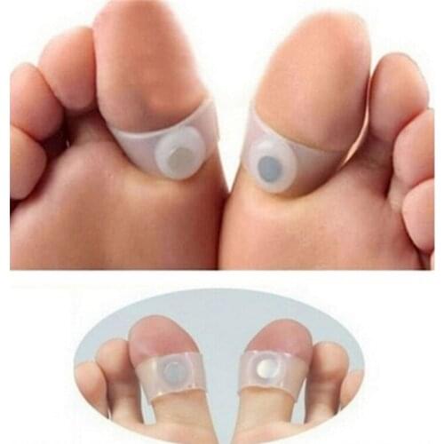 1Pair Silicone Magnetic Massage Foot Toe Ring Slimming Lose Weight Care Tool Slimming Product