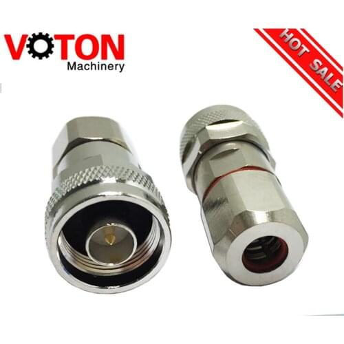 Free shipping 2 piece Direct installation type N male connector clamp for LMR300 5D-FB cable