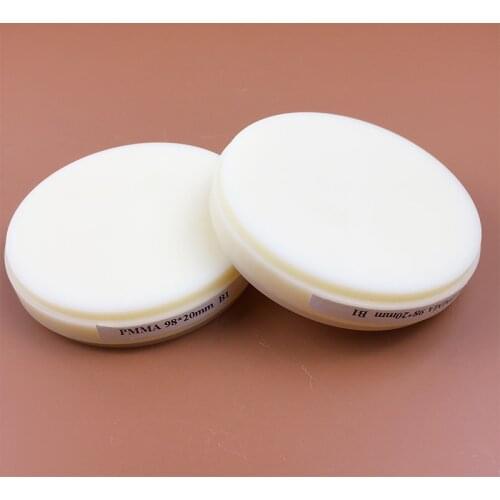 20 Pieces/lot OD98*14mm Dental Lab Material Dental Pmma Disk For CAD CAM Milling System PMMA Blanks A0 A1 A2 A3