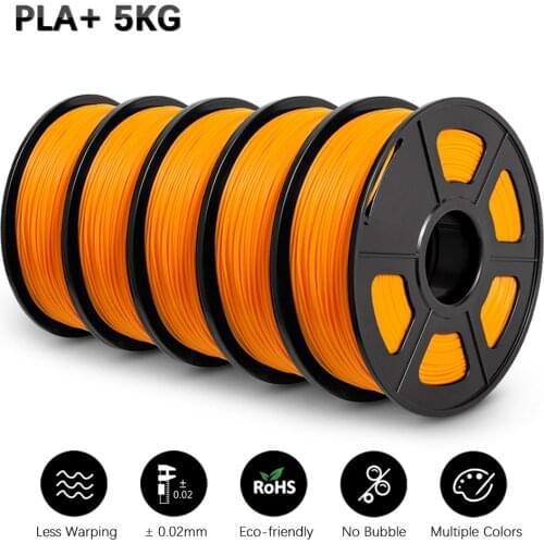 GOHIGH PLA PLUS 5 Rolls 3D Filament Colorful 1.75mm With Spool PLA Filament For 3D Printer And 3D Pen