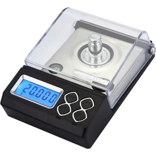 50g/0.001g Precision Digital Milligram Scale 20g 0.001 Horizontal Electronic Balance Powder Scales Gold Jewelry Carat Lab Scale