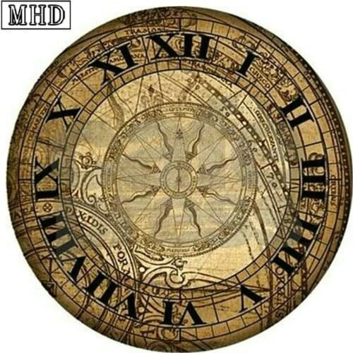 5d full square & round diamond painting clock religion icon diamond mosaic 3d diamond embroidery wall sticker