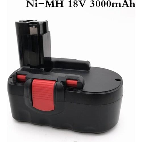 For Bosch 18V 3000mAh BAT025 Rechargeable Battery Abakoo Ni-MH Power Tools Bateria For Drill GSB 18 VE-2, PSR 18VE, BAT026