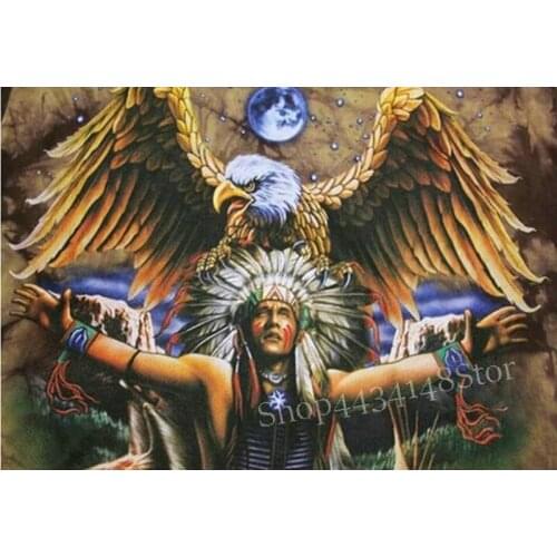 ArtBack 5d diy diamond painting Indian eagle full square / round rhinestone animal diamond mosaic