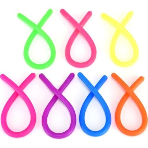 Crystal Color Twisted Ring Fidget Rope Tangle Fidget Toy Creative DIY Winding Leisure Education Stress Relief Decompression Toys