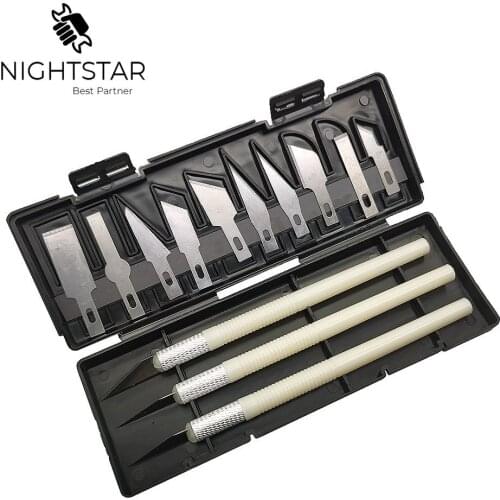 13pcs Carving Knife Set Metal Multifunction Scrapbooking Model Wood Carving Tools Fruit Food Craft Knife Carving Knife Tool