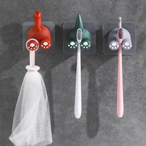 3D Animal Tail Hooks Towel Small Key Hooks for Kitchen Bathroom Living Room Bedroom and Office Wall Hooks for Hanging