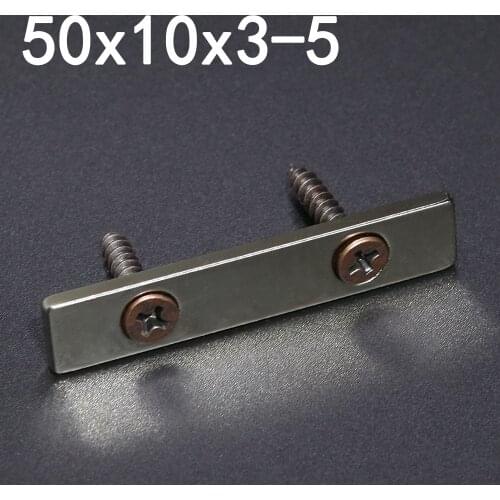 2/5/10/20Pcs 50x10x3-5 Neodymium Magnet 50mm x 10mm x 3 - 5mm N35 NdFeB Block Super Powerful Strong Permanent Magnetic imanes